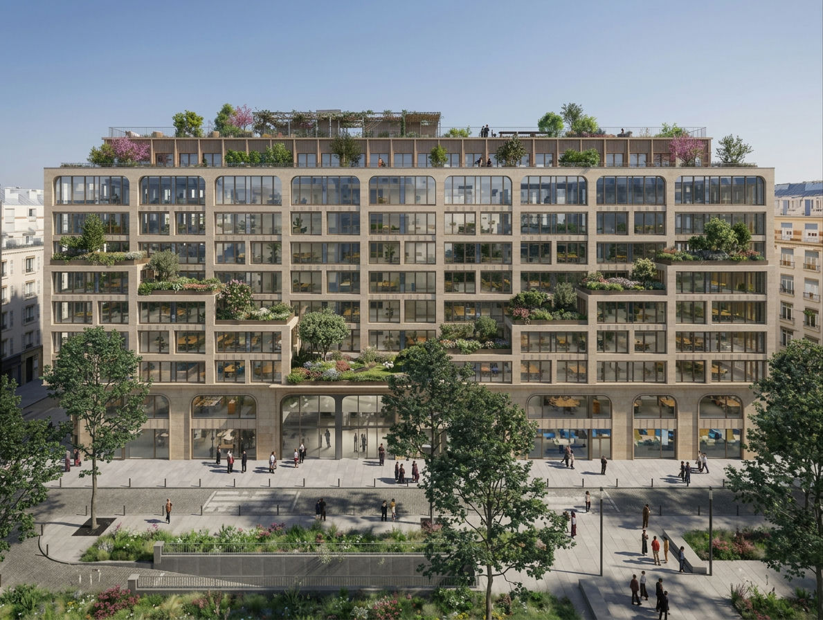 Neuilly : un complexe de bureaux réinventé avec 4 300 m² de terrasses