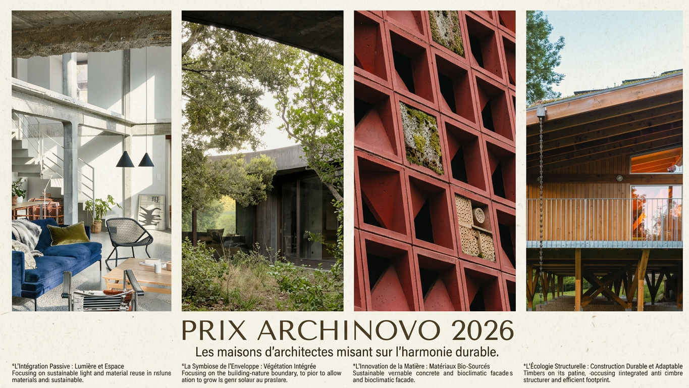 Prix Archinovo 2026 : les maisons d'architectes misant sur l'harmonie durable
