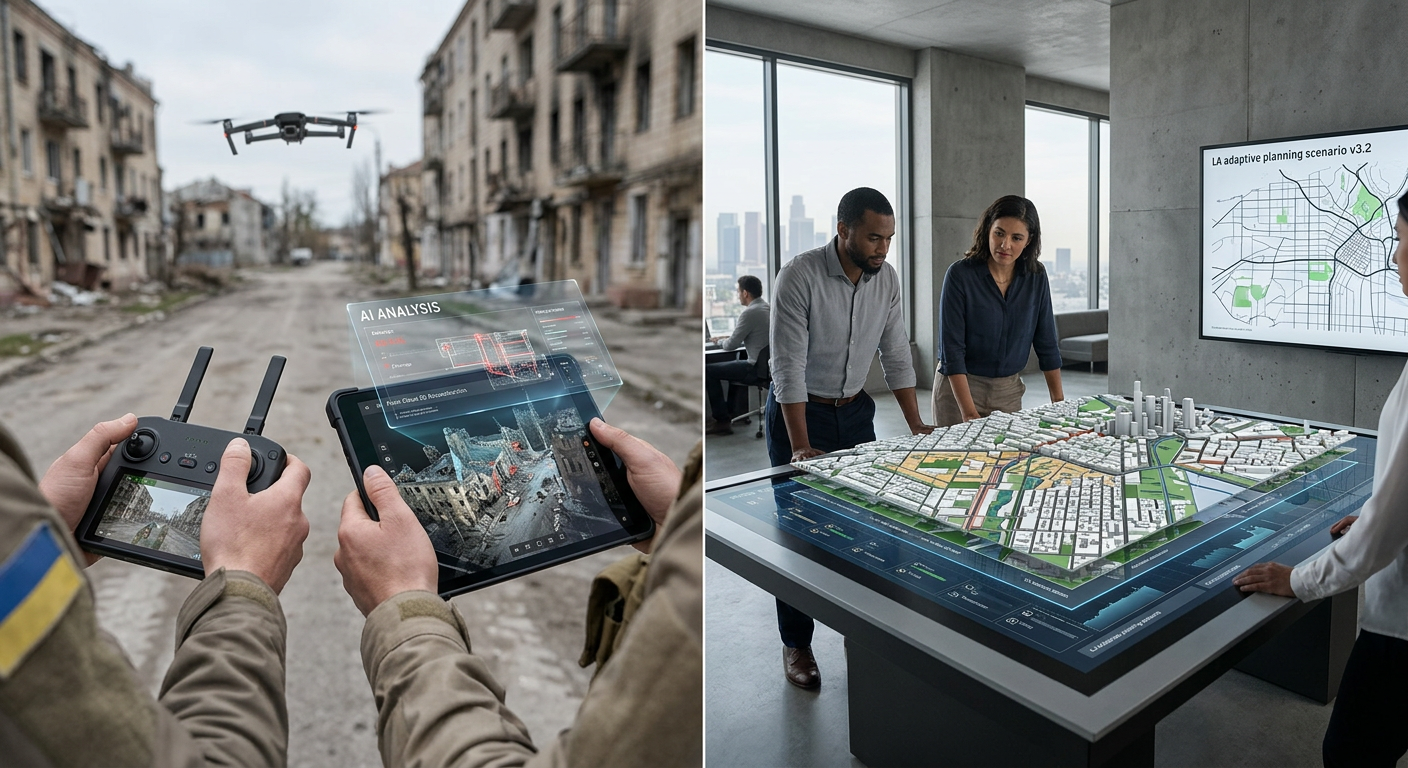 TECH. Reconstruction urbaine : Autodesk et l'IA, de l'Ukraine à Los Angeles