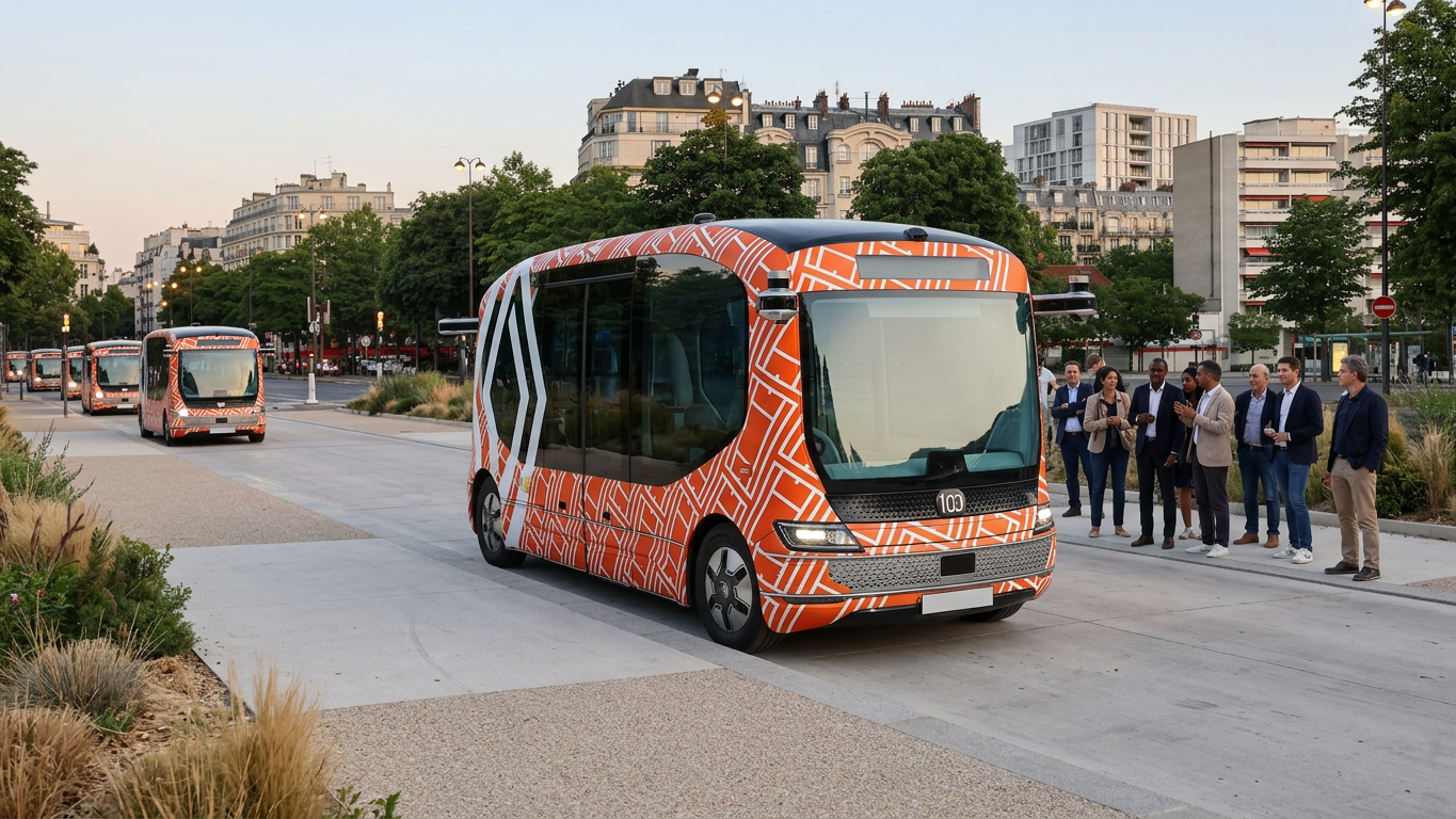 Île-de-France : 100 navettes autonomes en service d'ici 2030