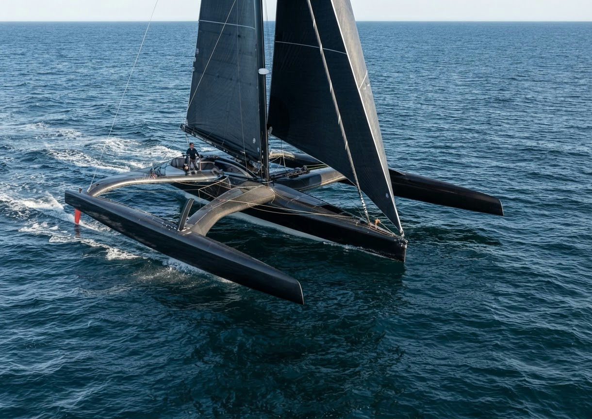 Ocean Fifty Solidaires En Peloton by Delanchy pour Thibaut Vauchel-Camus