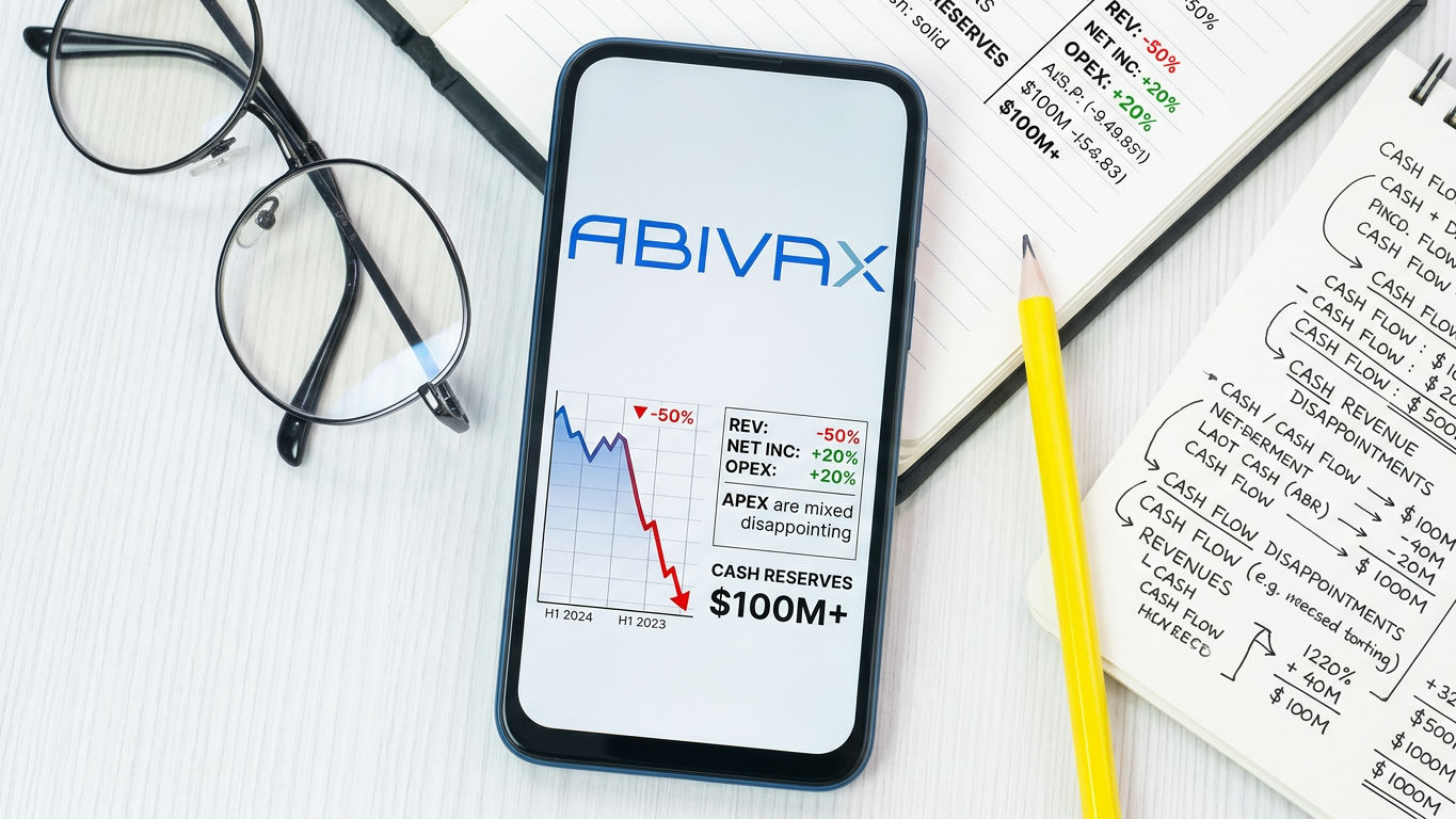Abivax chute, trésorerie solide mais résultats semestriels décevants