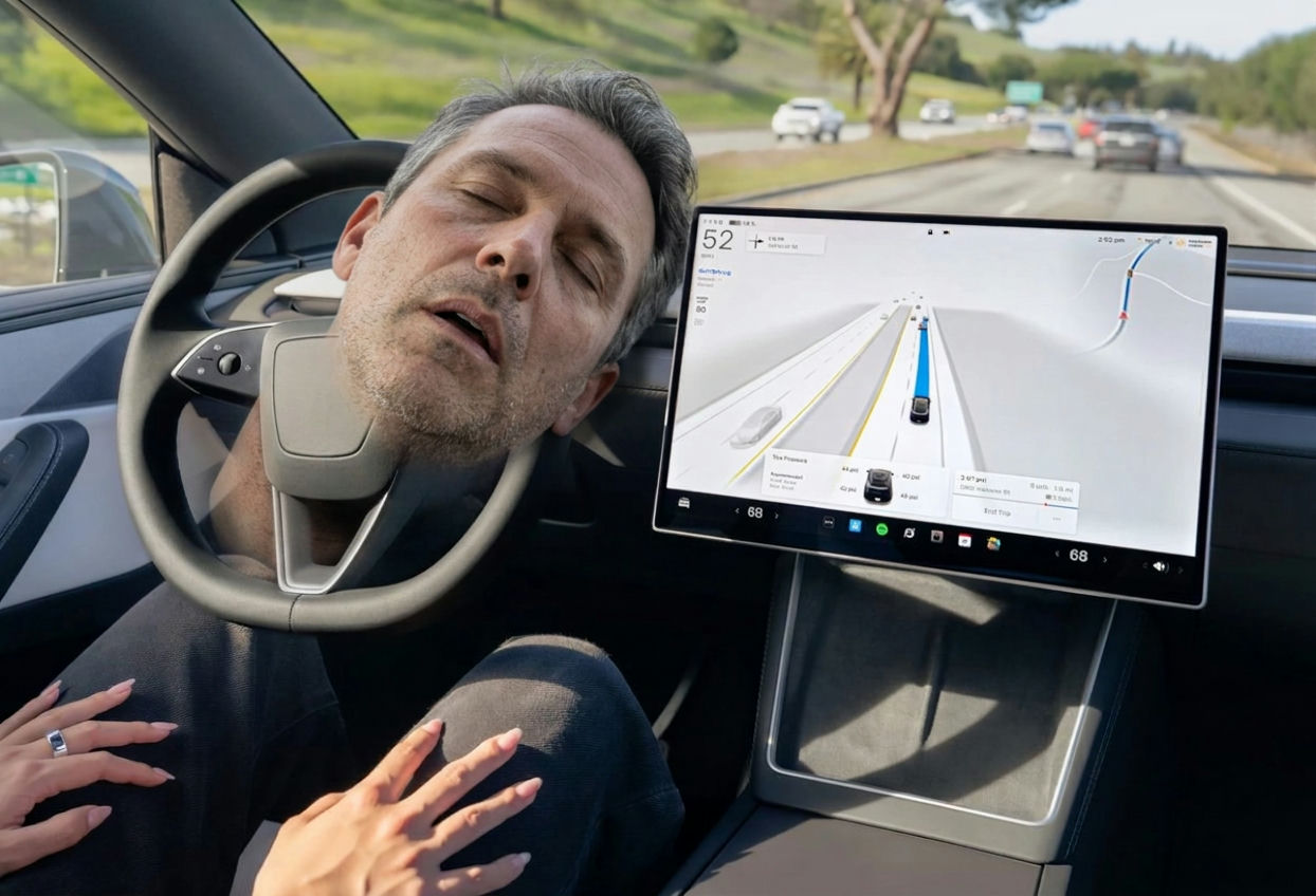 Le FSD Tesla inquiète les autorités américaines face à l'endormissement au volant