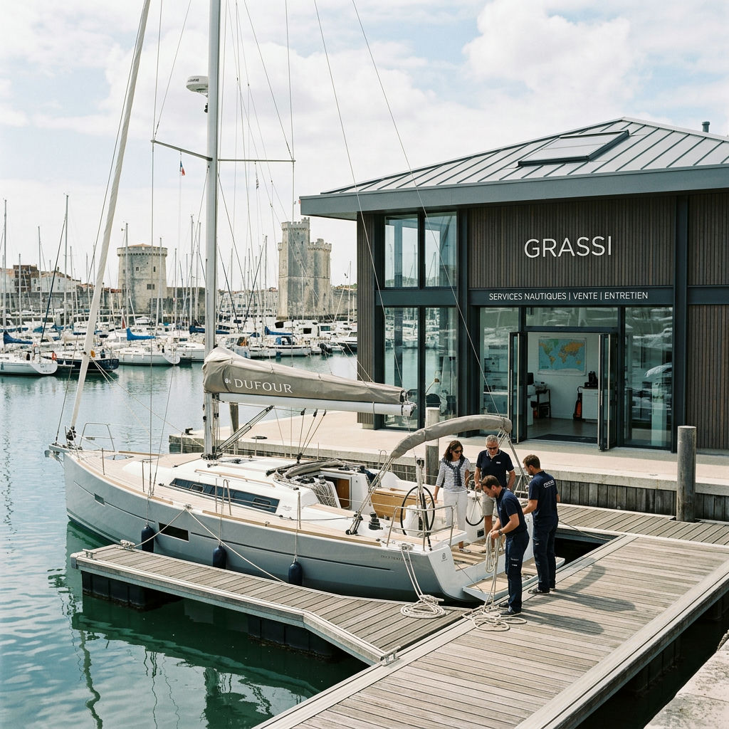 Grassi à La Rochelle renouvelle son identité et ses services nautiques