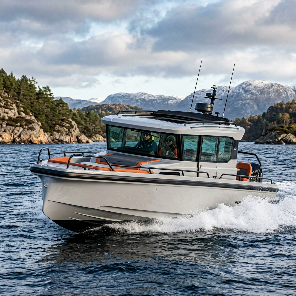 Axopar 38 XC Cross Cabin une version à timonerie fermée pour naviguer toute l'année