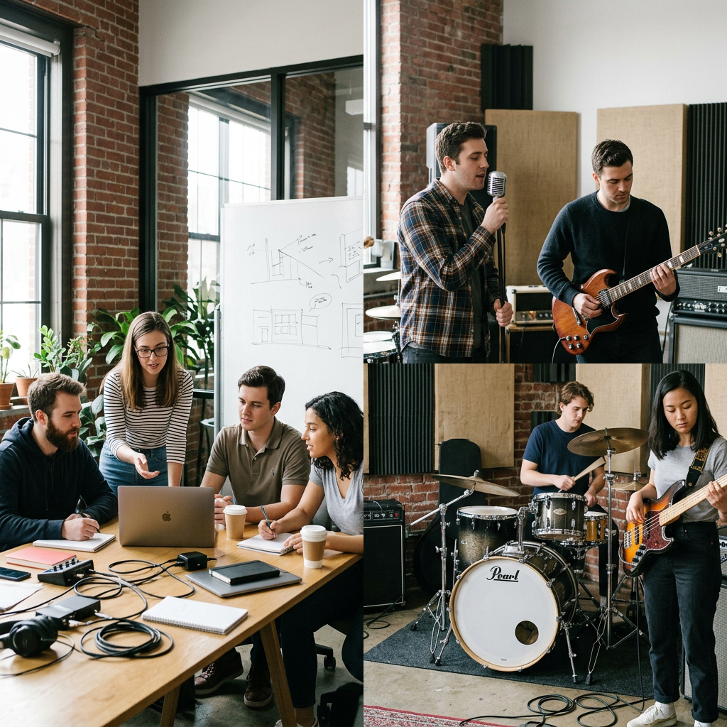 Startup et groupe de musique une comparaison originale