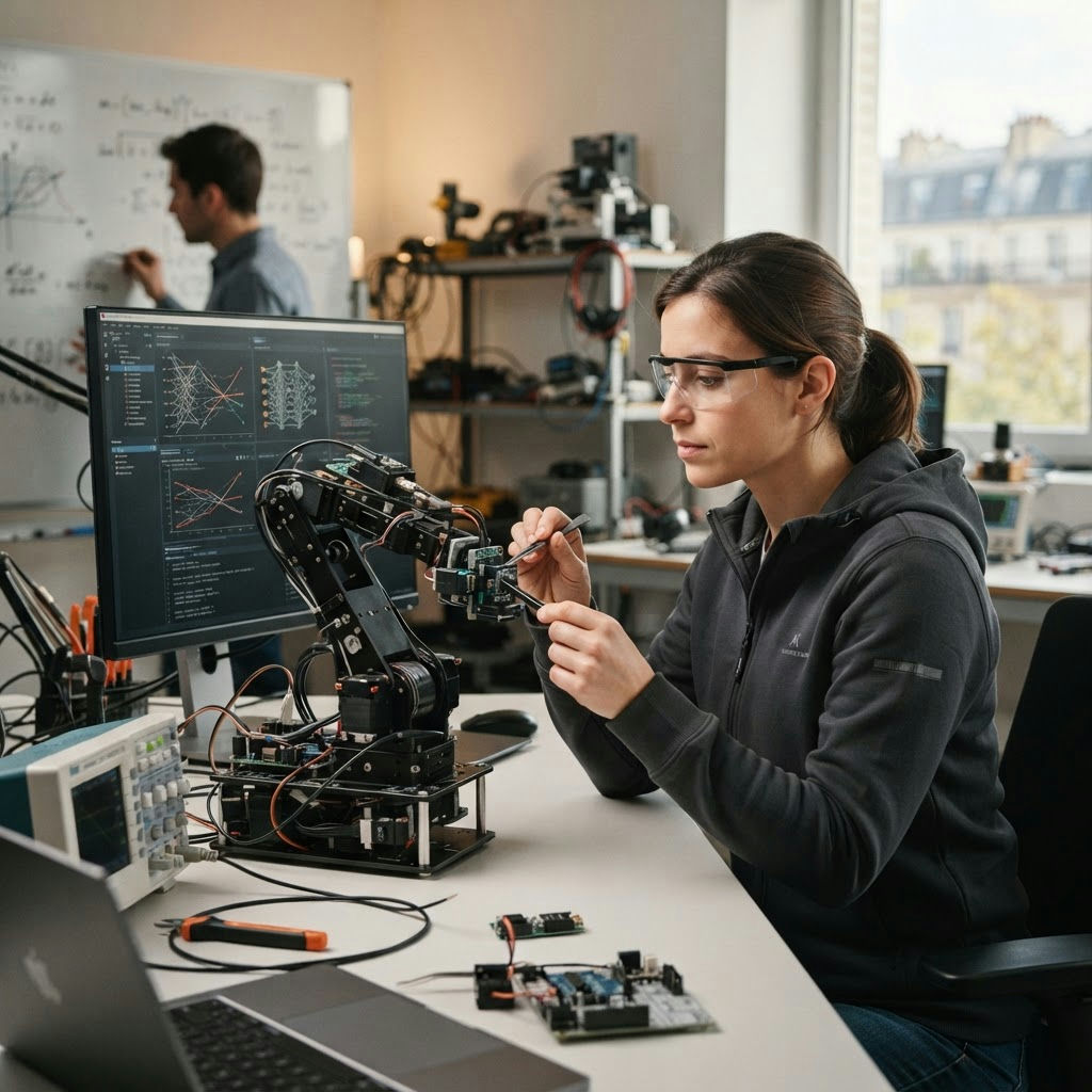 Start-up IA physique : 17% des jeunes pousses françaises concernées