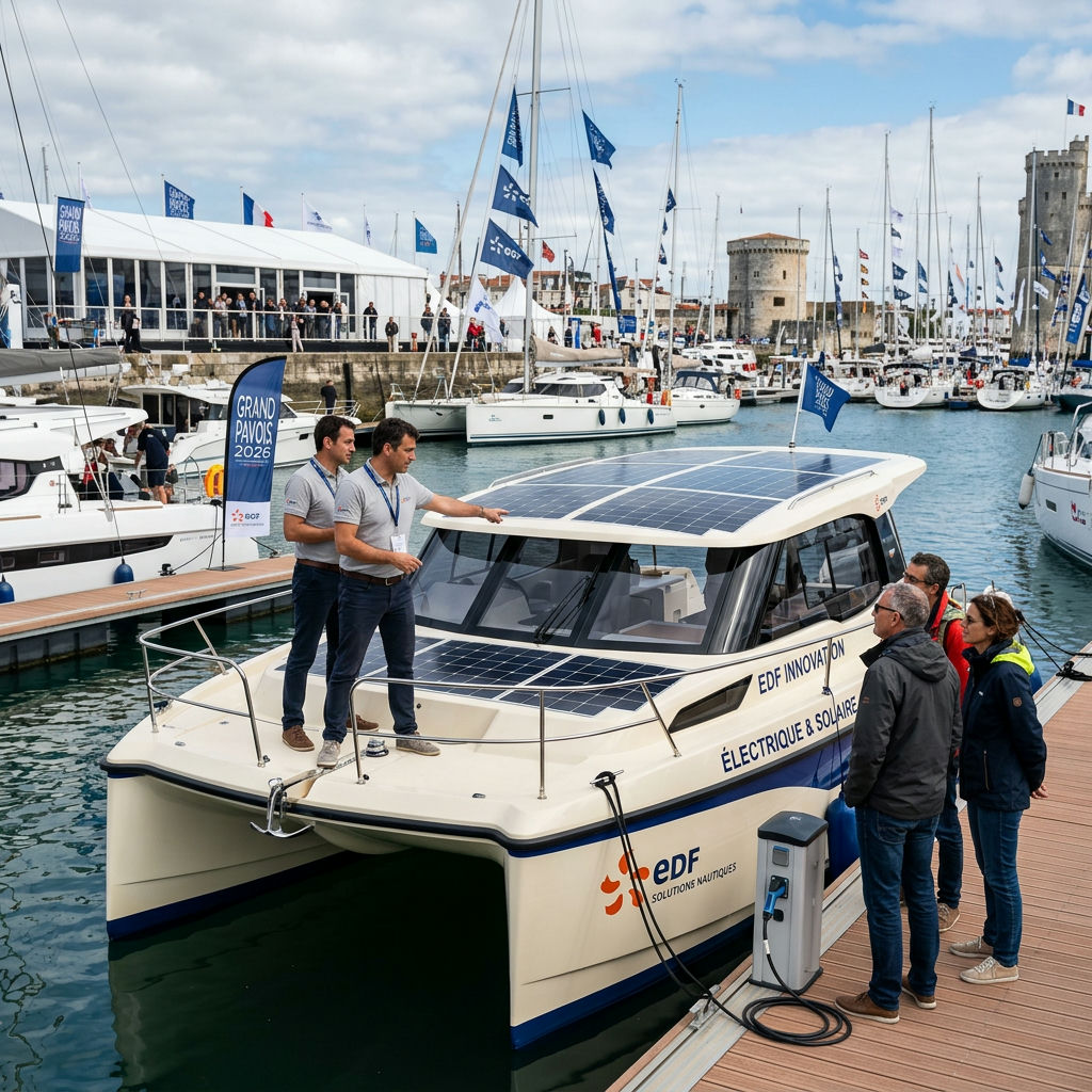 Grand Pavois 2026 : EDF teste l'électrique et le solaire dans le nautisme